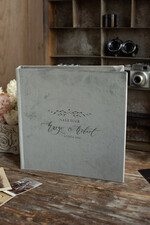 Księgi wpisów gości welurowe duża welurowa księga gości kwadratowa na zdjęcia polaroid i zyczenia   1