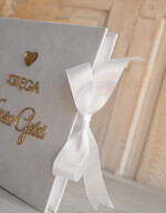 Księgi wpisów gości welurowe Szybka Wysyłka zestaw na wesele księga wpisów gości szkatułka na obrączki kopertówka, biały welurowy zestaw na wesele złote litery 7