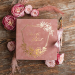 Księgi wpisów gości welurowe album na zdjęcia w welurowym pudełku ślubne i wpisy gości weselnych, na zdjęcia z fotobudki i instaxa6