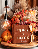 Księgi wpisów gości welurowe elegancka księga gości i album na zdjęcia w jednym, album na życzenia i zdjęcia z fotobudki, pamiątkowa welurowa księga wpisów gości 6