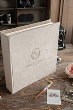 Księgi wpisów gości welurowe duża księga gości weselnych personalizowana welurowy album na zdjęcia polaroid   3