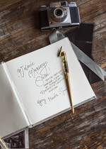 Księgi wpisów gości welurowe oryginalna księga gości na wesele, wybór koloru kartek, welurowa księga gości w pudełku, ciemnozielona welurowa księga 3