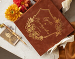Księgi wpisów gości welurowe komplet księga i pudełko, album ślubny personalizowany i księga gości weselnych w jednym, na zdjęcia z fotobudki i zyczenia6