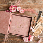 Księgi wpisów gości welurowe ksiega gosci na zdjecia z polaroida i wpisy gosci weselnych, księga wpisów z pudełkiem, złote napisy na księdze 4