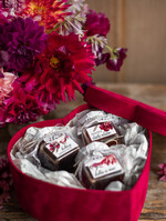 Prezenty, Podziękowania dla Rodziców Pudełka welurowe  pomysł na prezent dla Rodziców welurowe pudełko miód z dodatkami 8