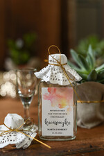 Podziękowania dla Gości Weselnych Butelki prezenciki dla gości weselnych, mini buteleczki na wesele0