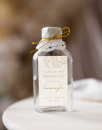 Podziękowania dla Gości Weselnych Butelki prezent dla gości weselnych, buteleczki 100 ml prezent dla gości, pomysł na prezenty dla gosci weselnych, buteleczki na własny trunek1