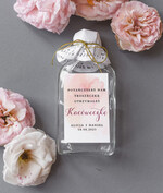 Podziękowania dla Gości Weselnych Butelki prezenty ślubne dla gości weselnych, setki piersiowki buteleczki0