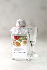 Podziękowania dla Gości Weselnych Butelki podziękowania prezenciki dla gości weselnych, małe buteleczki na nalewki0