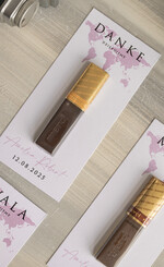 Podziękowania dla Gości Weselnych Czekoladki podziękowania dla gości po weselu, czekoladki merci w podziękowaniu dla gości weselnych, podziękowania dla gości z mapą świata 5