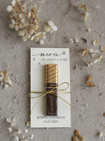 Podziękowania dla Gości Weselnych Czekoladki oryginalne podziękowania dla gości weselnych, czekoladka na podziękowanie dla gości, czekoladki merci dla gości weselnych, eleganckie podziękowania dla gości weselnych 0