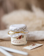 Podziękowania dla Gości Weselnych Miody i słoiczki Nutella podziękowanie dla gości weselnych, mini słoiczek z miodem, prezent dla gości weselnych słoiczek miodu, pomysł na podziękowania dla gości na weselu1