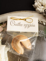 Podziękowania dla Gości Weselnych Ciasteczka z wróżbą podarunki dla gości weselnych, ciastko z wróżbą, ciasteczko z wróżbą na prezent dla gości0