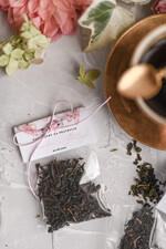 Podziękowania dla Gości Weselnych Saszetki prezenciki podarunki po weselu w postaci zielonej lub czarnej herbaty   1