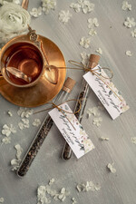 Podziękowania dla Gości Weselnych Fiolki podziękowania od pary młodej po weselu w postaci zielonej lub czarnej herbaty   0