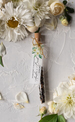 Podziękowania dla Gości Weselnych Fiolki rustykalne podziękowania dla gęści weselnych prezenty ślubne dla gości weselnych fiolka z herbatą 2