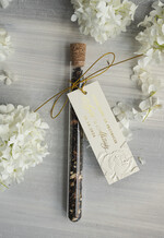 Podziękowania dla Gości Weselnych Fiolki eleganckie złote podziękowanie dla gości weselnych, piękne podziękowania dla gości fiolka z herbata, szklana fiolka z herbatką lub kawą 0