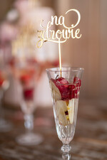 Figurki na tort / cake topper statuetki do drinków napisy na tort ślubny   0