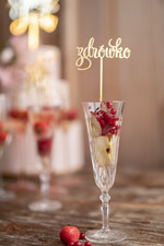 Figurki na tort / cake topper statuetki do drinków napisy na tort ślubny   1