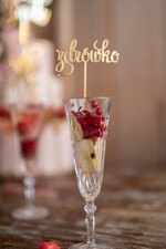 Figurki na tort / cake topper statuetki do drinków napisy na tort ślubny   6