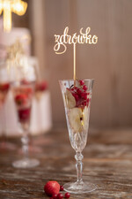 Figurki na tort / cake topper statuetki do drinków napisy na tort ślubny   0