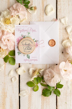 Zmień/Zarezerwuj datę ślubu - save the date botaniczne wezwanie na ślub   0