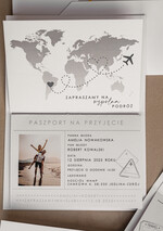 Zaproszenia ślubne paszport / podróże Zaproszenia ślubne paszport do miłości, zaproszenia ślubne z motywem podróży, zaproszenia na ślub dla podróżników11