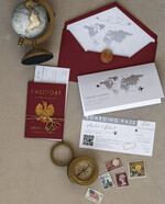 Zaproszenia ślubne paszport / podróże Zaproszenia ślubne paszport do miłości, zaproszenia ślubne z motywem podróży, zaproszenia na ślub dla podróżników4