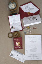Zaproszenia ślubne paszport / podróże Zaproszenia ślubne paszport do miłości, zaproszenia ślubne z motywem podróży, zaproszenia na ślub dla podróżników7