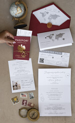 Zaproszenia ślubne paszport / podróże Zaproszenia ślubne paszport do miłości, zaproszenia ślubne z motywem podróży, zaproszenia na ślub dla podróżników0