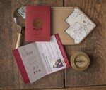 Zaproszenia ślubne paszport / podróże Zaproszenia ślubne paszport do miłości, zaproszenia ślubne z motywem podróży, zaproszenia na ślub dla podróżników0