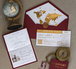 Zaproszenia ślubne paszport / podróże Zaproszenia ślubne paszport do miłości w folderze , zaproszenia ślubne z motywem podróży, zaproszenia na ślub dla podróżników6