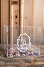 Pudełko na koperty  glamour Nowoczesna wyjątkowa kopertówka z akrylu wesele glamour 3