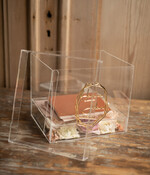 Pudełko na koperty  glamour przezroczysta skrzynka na koperty ślubne pudełko na kartki z życzeniami złote litery wasze imiona2