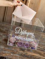 Pudełko na koperty  glamour Nowoczesna wyjątkowa skrzynka na koperty ślubne wesele glamour1