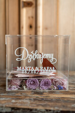 Pudełko na koperty  glamour Nowoczesna wyjątkowa skrzynka na koperty ślubne wesele glamour12