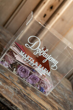 Pudełko na koperty  glamour Nowoczesna wyjątkowa skrzynka na koperty ślubne wesele glamour5