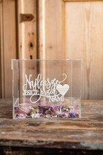 Pudełko na koperty  glamour przezroczyste pudełko na koperty z akrylu wesele glamour6