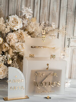 Pudełko na koperty  glamour satynowa kopertówka ze złotymi napisami, kopertówka z tabliczką, pudełko na koperty na weselu, kopertówka glamour, pudełko na kopety glamour6