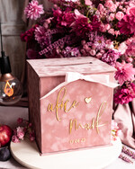 Pudełko na koperty  glamour eleganckie welurowe pudełko na pieniądze pomysł na pudełko na pieniądze ślub i wesele, eleganckie pudełko na pieniądze, prezent dla młodej pary kopertówka 11