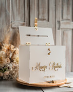 Pudełko na koperty  glamour elegancka satynowa kopertówka na koperty, pudełko na koperty mlecznej pleksy, pomysł na pudełko na koperty na weselu, akrylowe pudełko na koperty 1