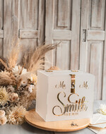 Pudełko na koperty  glamour elegancka satynowa kopertówka na koperty, pudełko na koperty mlecznej pleksy, pomysł na pudełko na koperty na weselu, akrylowe pudełko na koperty 6