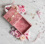 Pudełka Szkatułki na Obrączki glamour piękne welurowe pudełko na obrączki, personalizowane pudełko do podawania obrączek ślubnych, aksamitne pudełko na obrączki, welurowa szkatułka na obrączki3