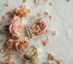 Pudełka Szkatułki na Obrączki glamour przezroczysta  szkatułka  pudełko pudełeczko na obrączki ślubne złote serce napisy wasze imiona i data 10