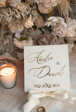 Pudełka Szkatułki na Obrączki glamour piękne welurowe pudełeczko na obrączki ślubne, złote napisy na pudełeczku, welurowa szkatułka na obrączki, aksamitne pudełeczko na obrączki w kolorze ecru12