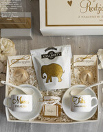 Prezenty, Podziękowania dla Rodziców zestawy prezentowe kubki filiżanki Ślubne Podziękowania dla Rodziców, zestaw prezentowy filiżanki dla Rodziców od Młodej Pary, Box presonalizowana statuetka podziękowania 1