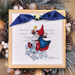 Kartki świąteczne z logo firmy retro firmowe kartki swiateczne z logo, eco brąz ze sznurkiem0