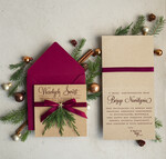 Kartki świąteczne z logo firmy natural ekologiczna kartka świąteczna z twoim logo, biznesowe kartki świąteczne z życzeniami, naturalna eko karta swiateczna1