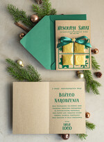 Kartki świąteczne z logo firmy natural kartka świąteczna z logo waszej firmy, ręcznie robione kartki świąteczne z czekoladką, kartki na święta bozegonarodzenia z czekoladkami1