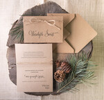 Kartki świąteczne z logo firmy natural kartki swiateczne z logo twojej firmy, naturalne z drewnianą zawieszką0